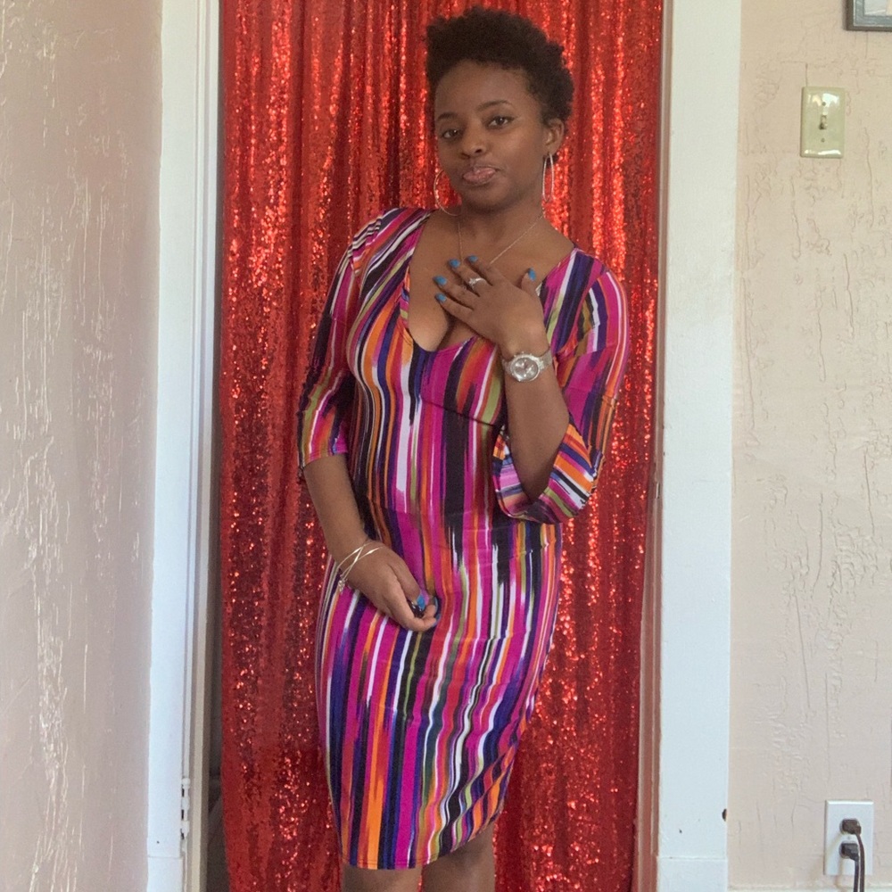 Abstract art dress